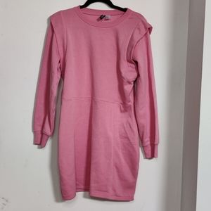 H&M Pink Sweatshirt Dress